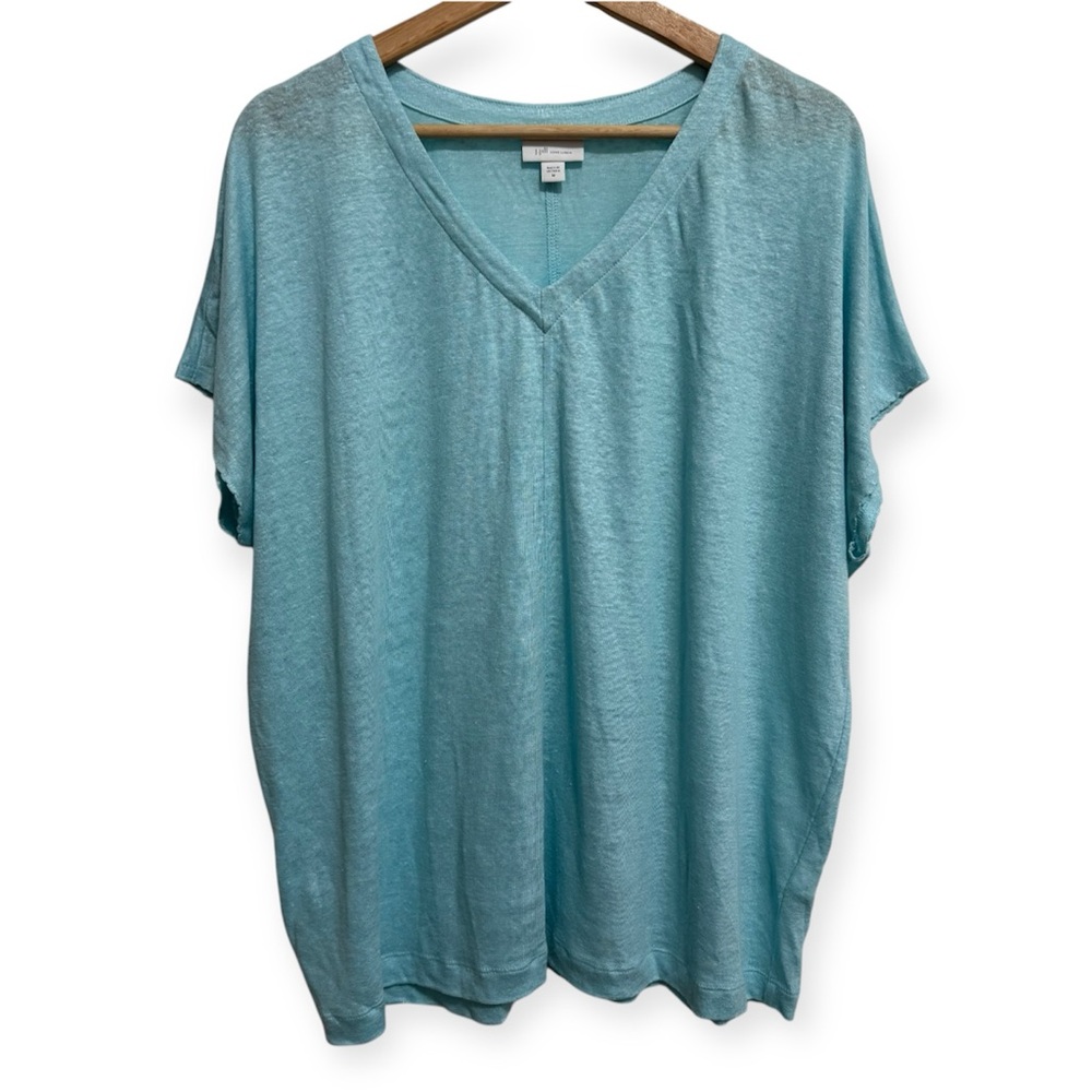 J. Jill Love Linen V-Neck Boxy Oversized Top
